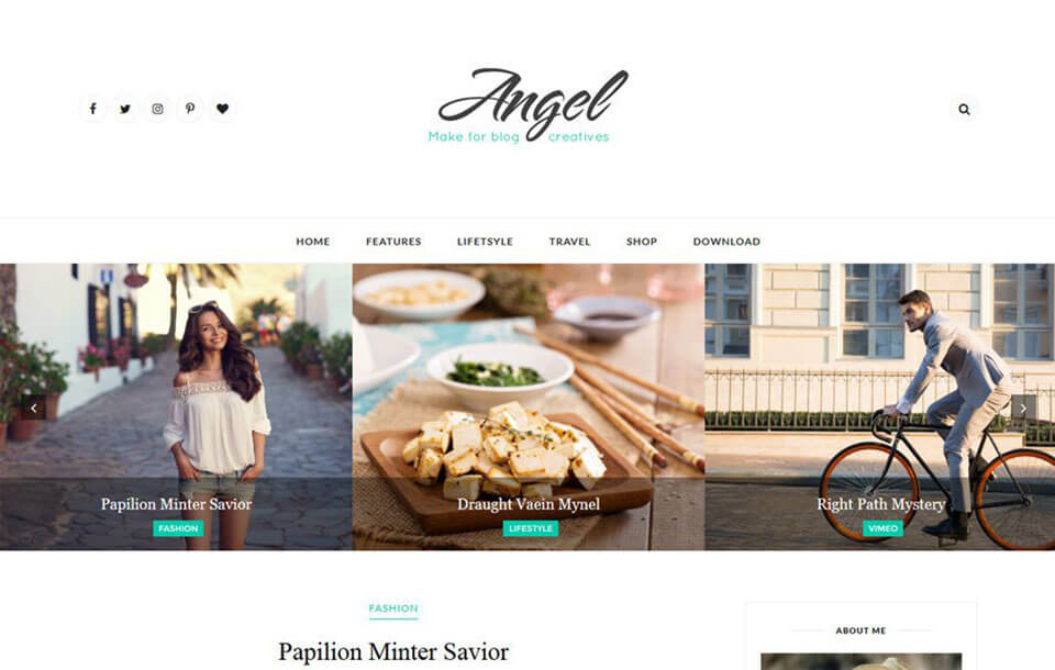 Angel Responsive Blogger Template