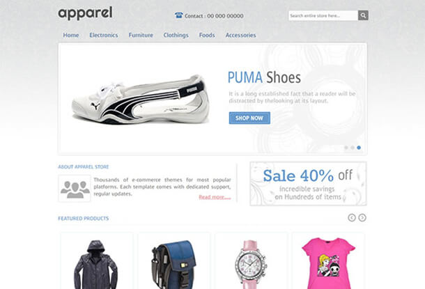 Apparel and CLothes Fashion Theme