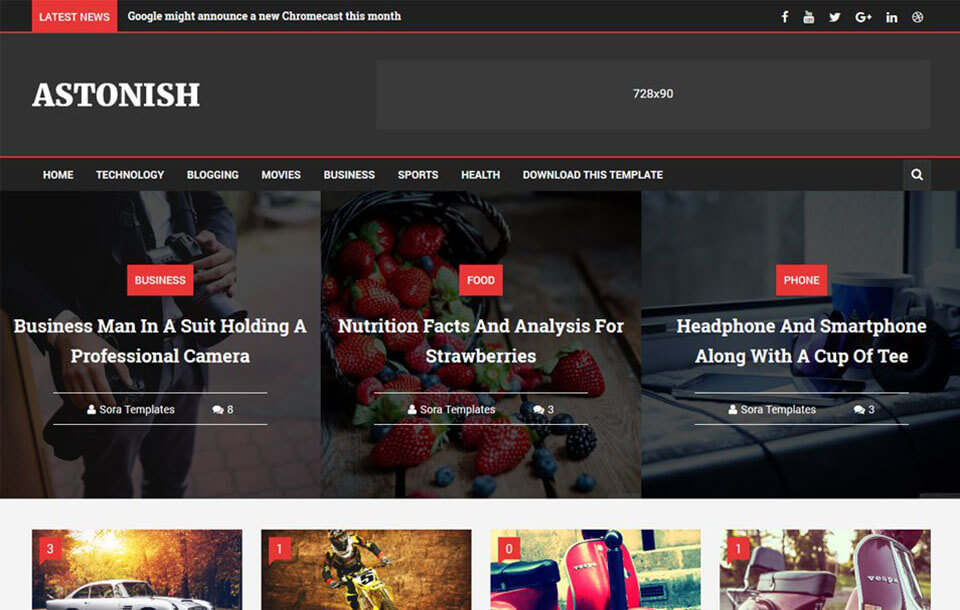 Astonish Responsive Blogger