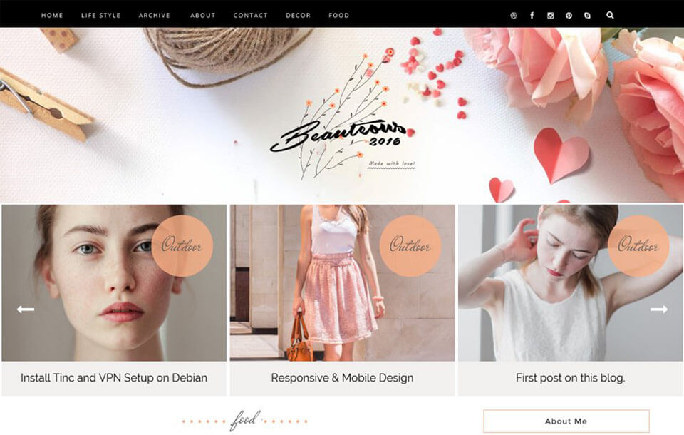 Beauteous Best Free Responsive