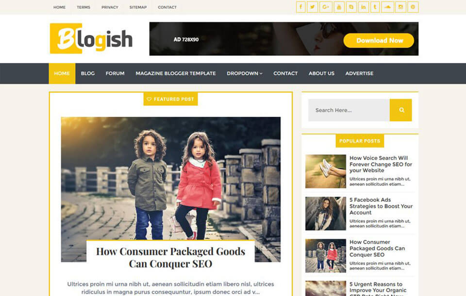 Blogish Best Free Responsive