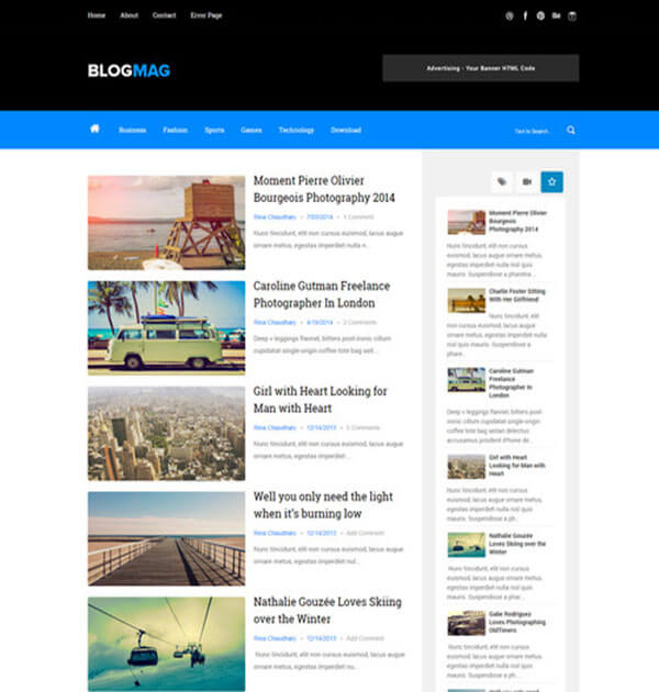 blogmag Free Responsive Blogger Template