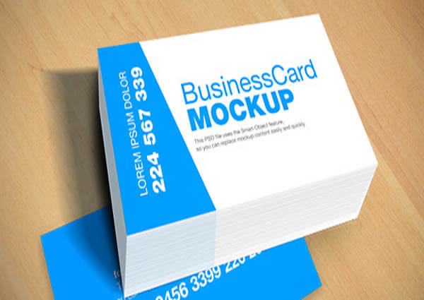 Blue Card Mockup