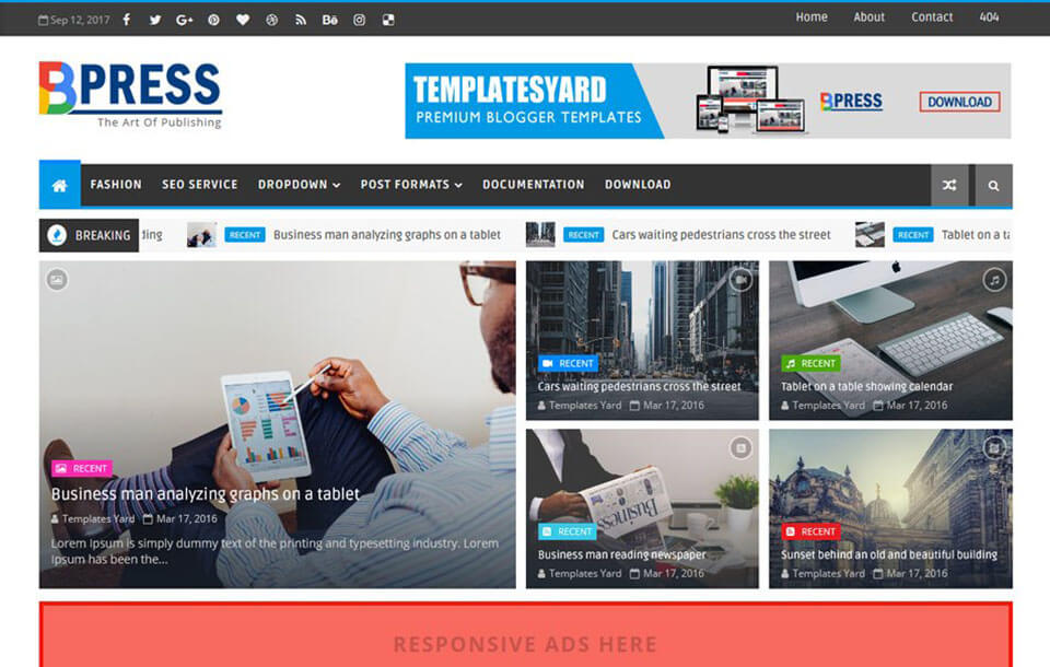 Bpress Blogger Template