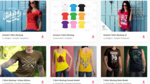 Bunch Shirt Best Free T Shirt PSD 300x168