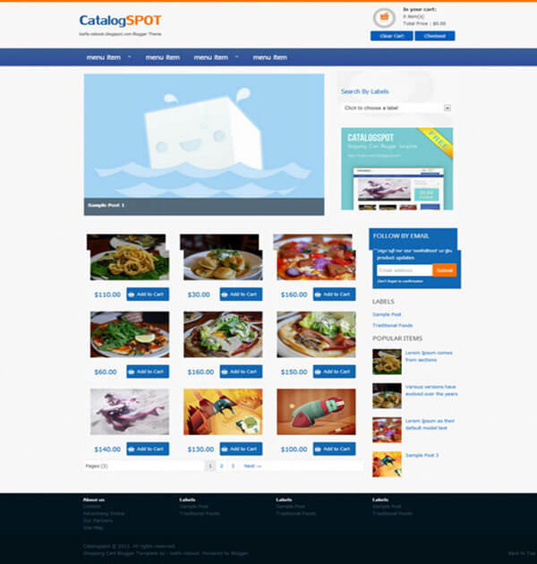 Catalogspot Best Free Responsive Blogger