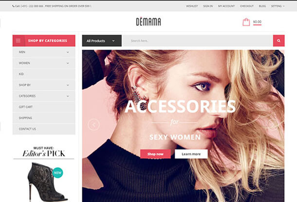 Demana Responsive Magento Fashion