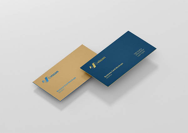 Double Color Card Mockup
