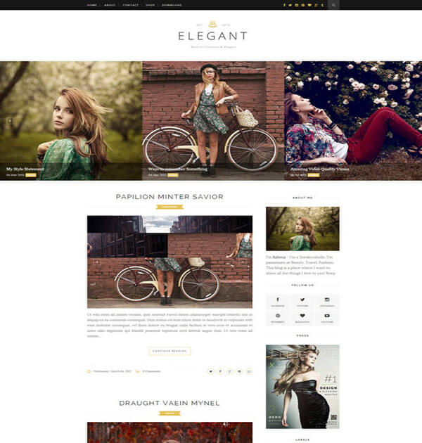 elegant Responsive Blogger Template