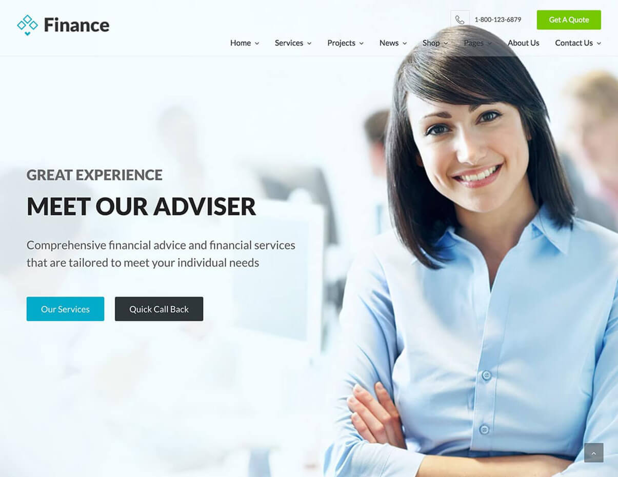 Finance WordPress Responsive Insurance