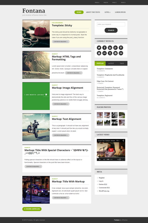 Fontana Responsive Magazine WordPress