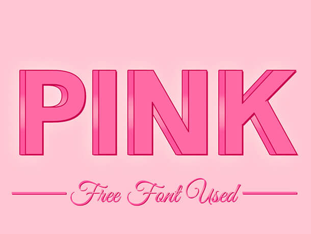 Free 3D Pink Free Photoshop