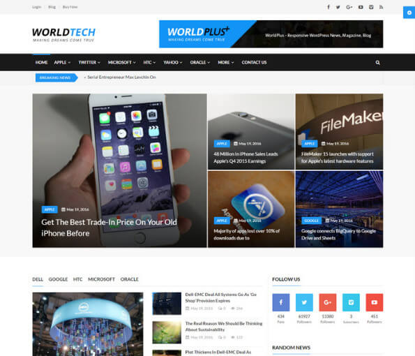 45+ Responsive Technology News WordPress Themes 2021 free responsive news website templates 1