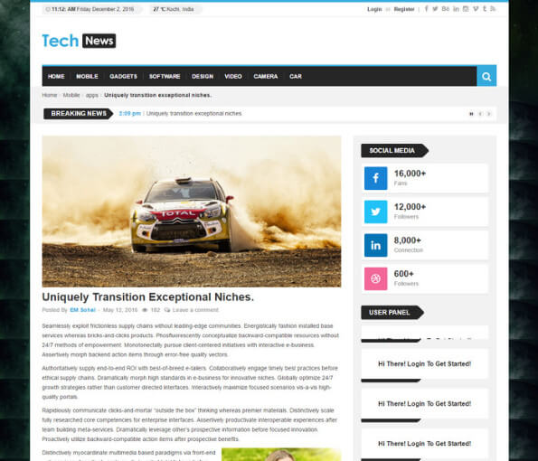 45+ Responsive Technology News WordPress Themes 2021 free responsive news website templates 2