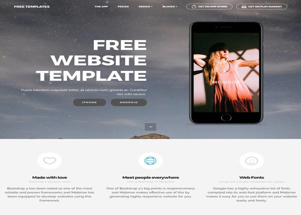 free website HTML5 CSS3 1