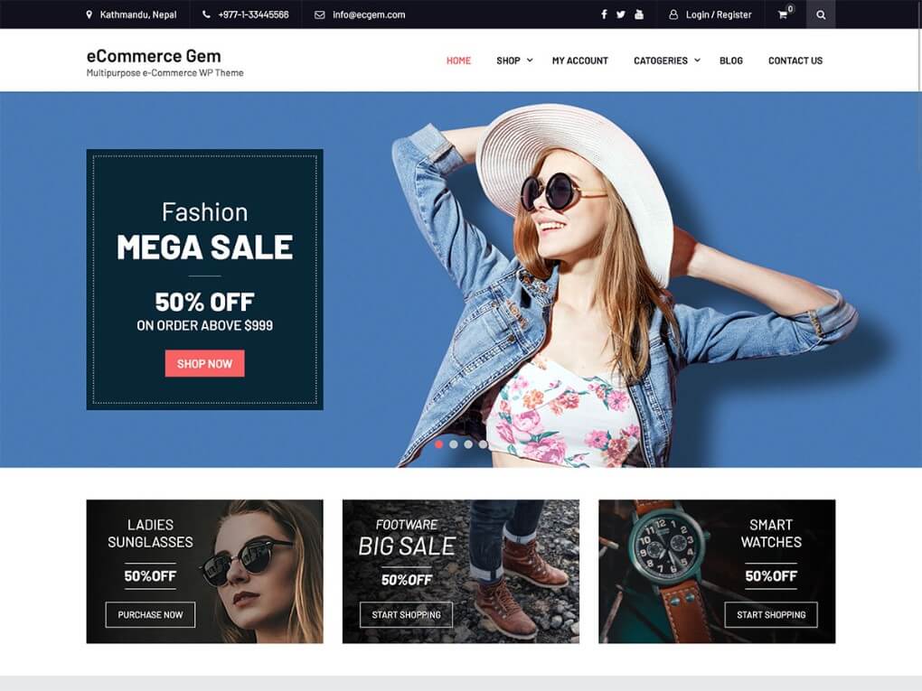 free wordpress ecommerce themes with slider 2