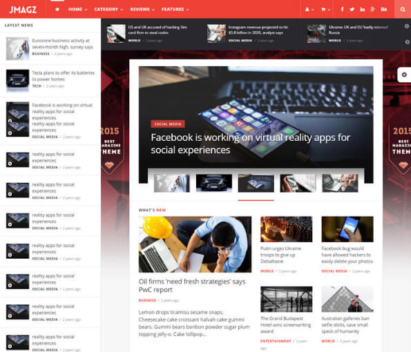 45+ Responsive Technology News WordPress Themes 2021 free wordpress magazine themes with slider 4 1