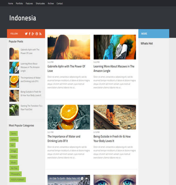 indonesia Best Free Responsive Blogger Template