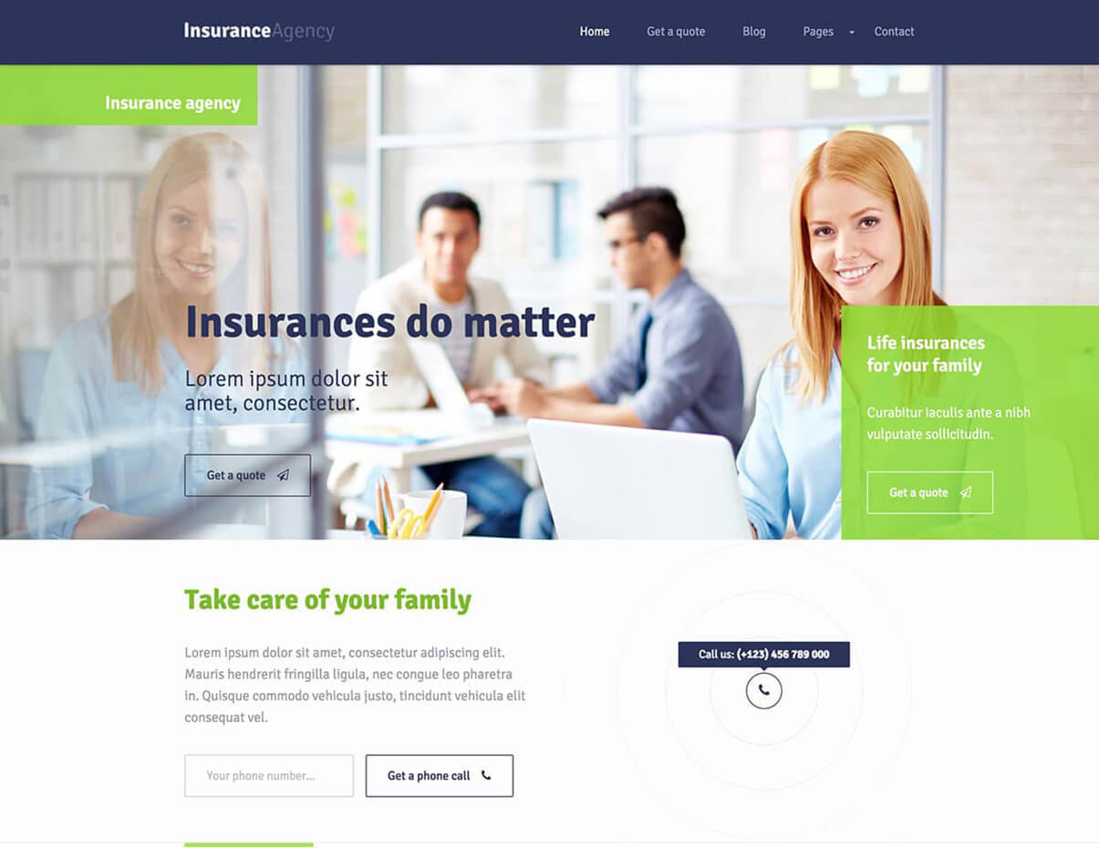 Insurance WordPress Responsive Insurance