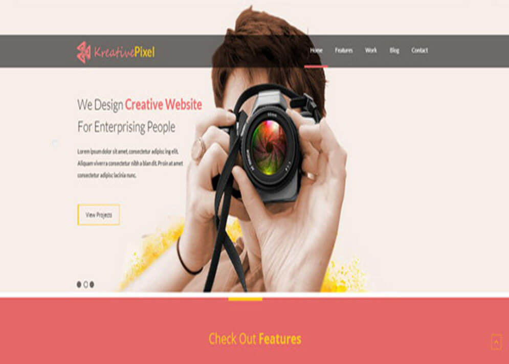 KreativePixel Website Template 1