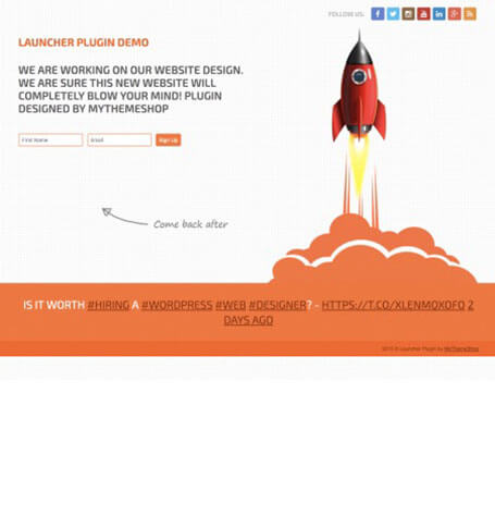 launcher One Page WordPress