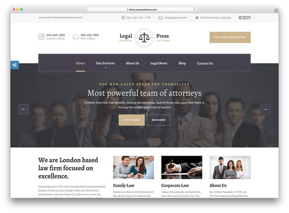 legalpress Insurance WordPress