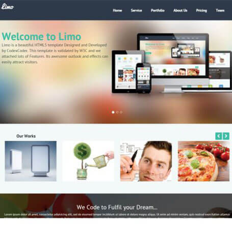 limo One Page WordPress