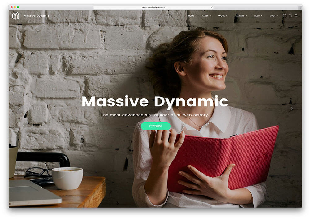 massive dynamic One Page WordPress