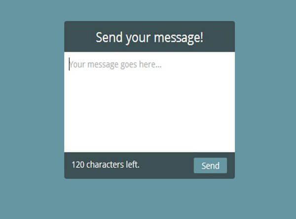 message form Free jQuery