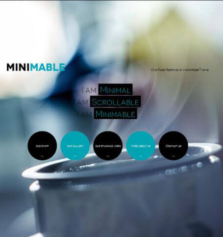 minimable One Page WordPress