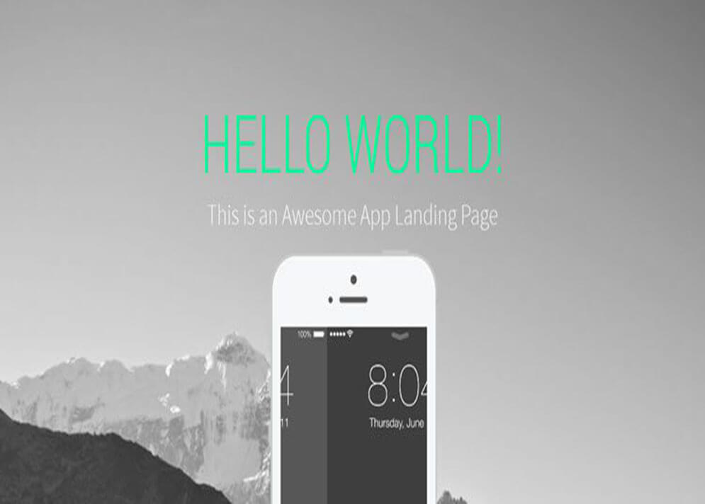 Mobile Template HTML5 CSS3