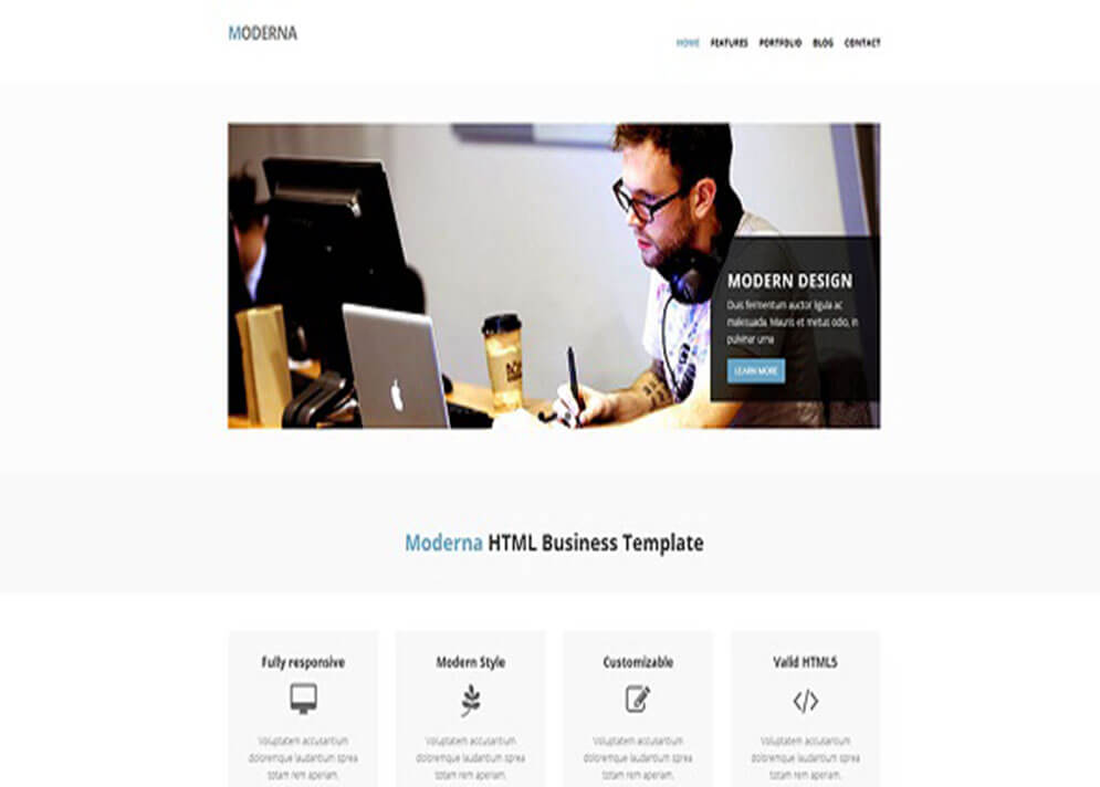 Moderna Website Template