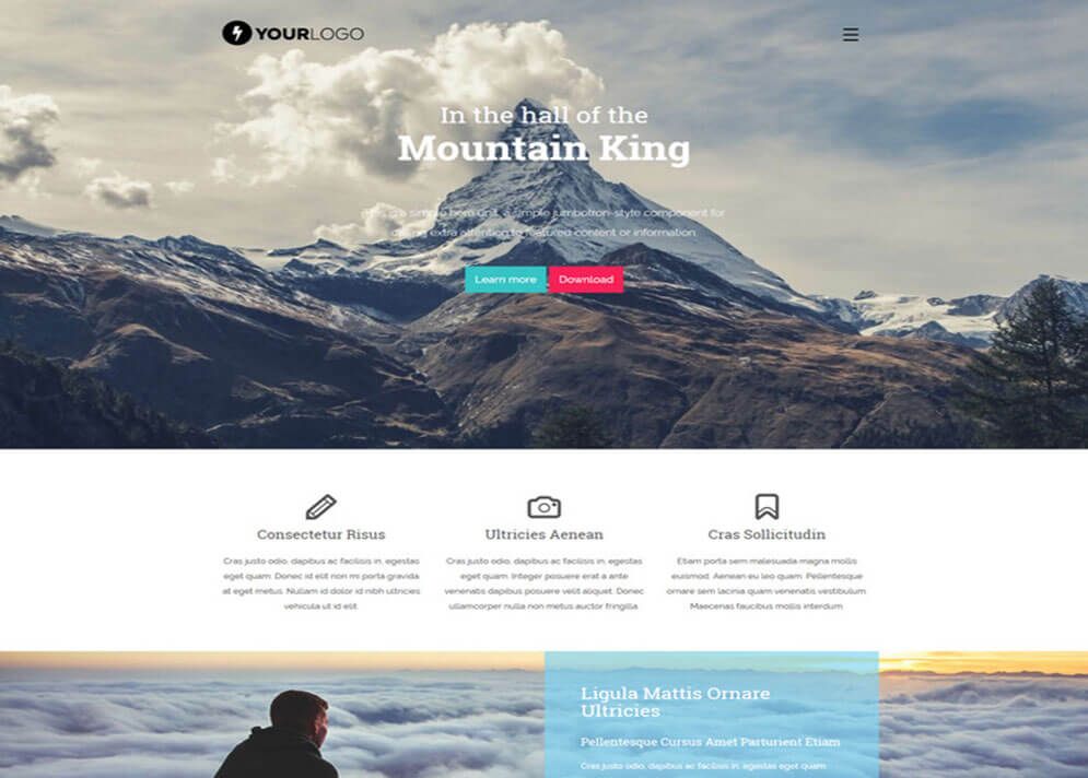 mountain Website Template