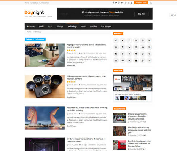 45+ Responsive Technology News WordPress Themes 2021 news portal wordpress theme free 4 1