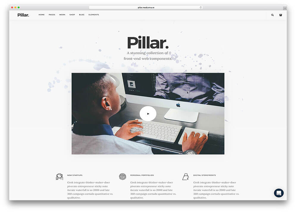 pillar Best Responsive HTML5