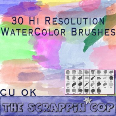 realistic watercolor brushes photoshop 6