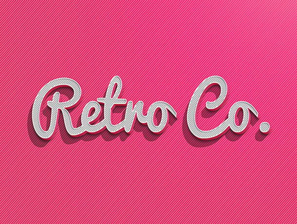 Retro Co Photoshop Text Style