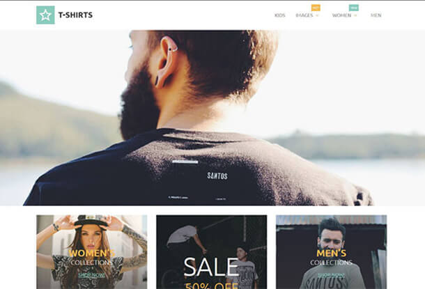 Shirts Responsive Magento