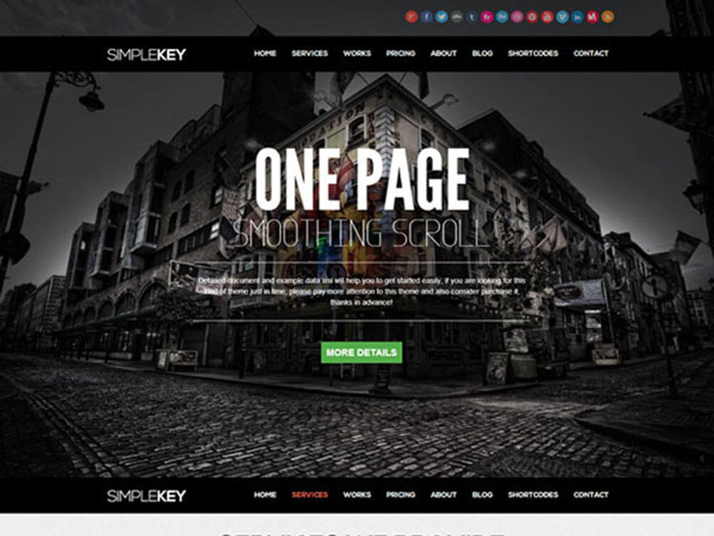 SimpleKey Responsive One Page