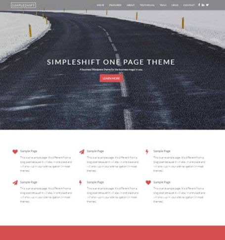 simpleshift Responsive One Page