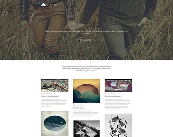 spore Responsive HTML5 CSS3