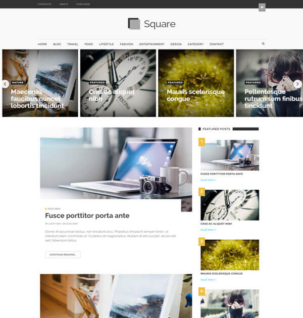 square Best Free Responsive Blogger