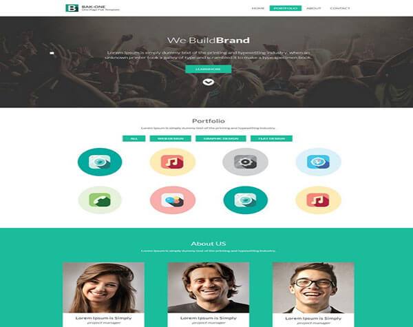 The Bak one HTML5 CSS3 Website