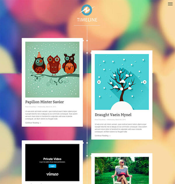 timeline Responsive Blogger Template