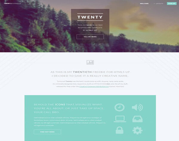 Twenty HTML5 CSS3 Website