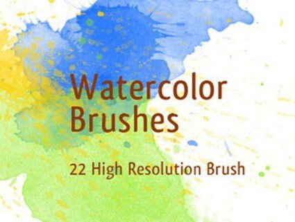 Watercolor Free Brushes Photoshop 6