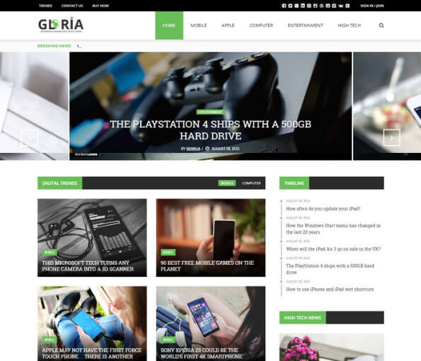 45+ Responsive Technology News WordPress Themes 2021 wordpress news themes free download 4 1