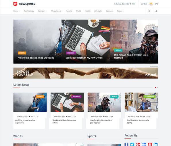 45+ Responsive Technology News WordPress Themes 2021 wordpress themes free download professional 4