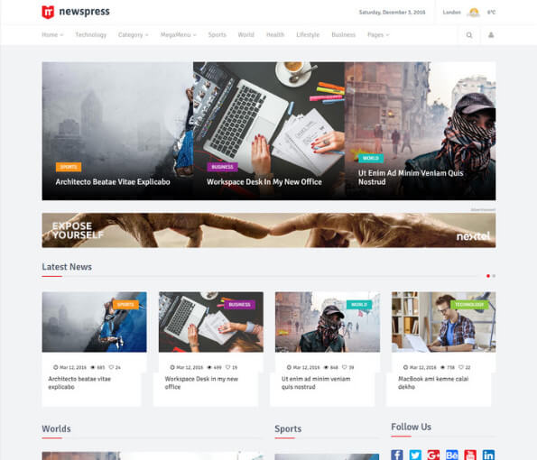 wordpress themes free download professional 4