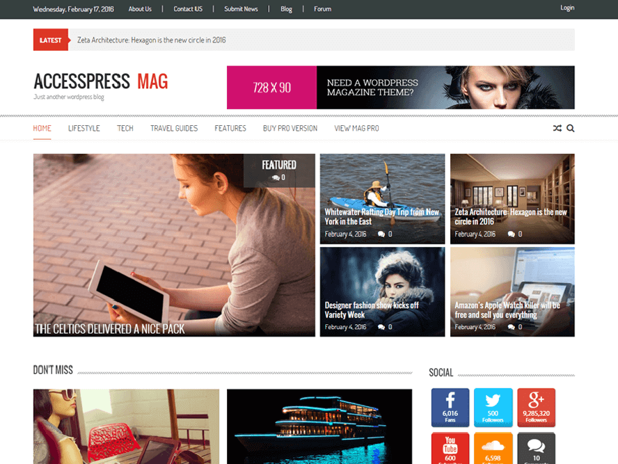 AccessPress Mag Bes Free Responsive Magazine